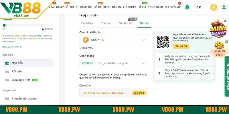 Mã QR codepay giúp giao dịch nạp tiền nhanh chóng
